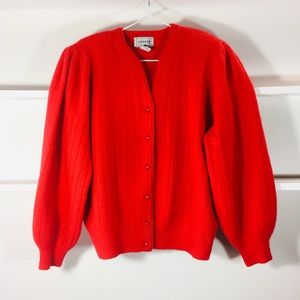 Vintage Puff Sleeves Sweater